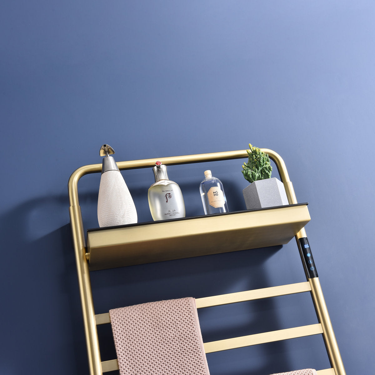 Traditional Towel Rail Towel Warmer LS013 - Brushed Gold