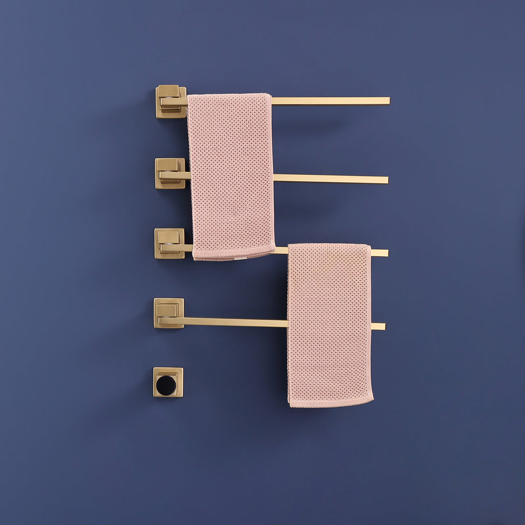 Traditional Towel Rail Towel Warmer FK016 - Gold
