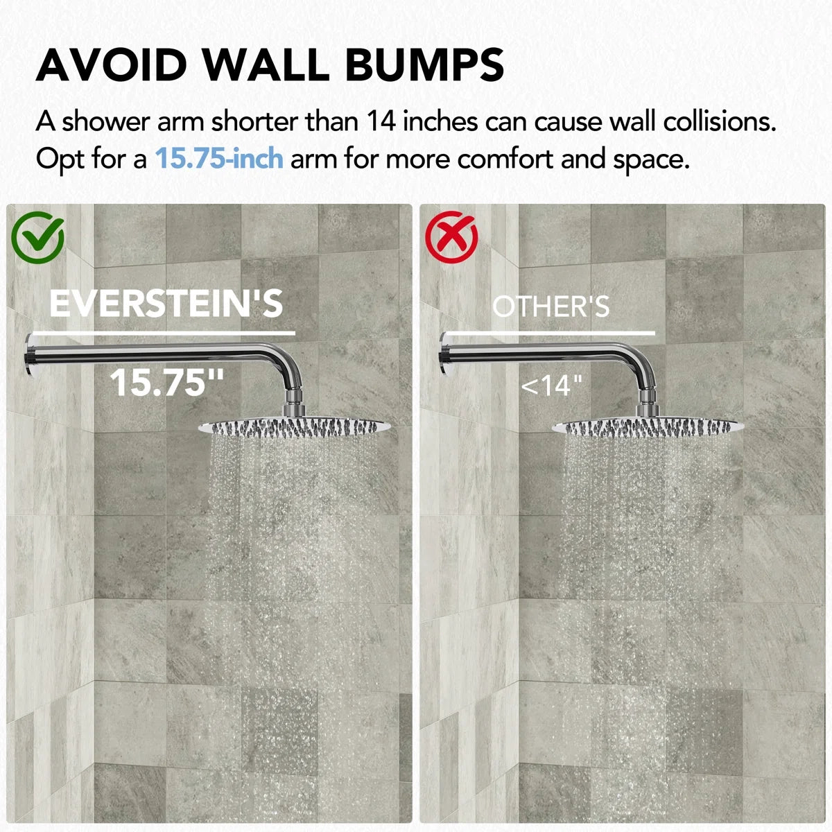 PressureBalanced Shower System, 10" Rainfall Dual Showerheads with Handheld Shower LP06657-LY - Chrome