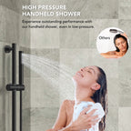 PressureBalanced Shower System, 10" Rainfall Dual Showerheads with Handheld Shower LP03320-LY - Matte Black