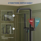 Single Handle Freestanding Tub Filler with Diverter LP900-YG - Matte Black