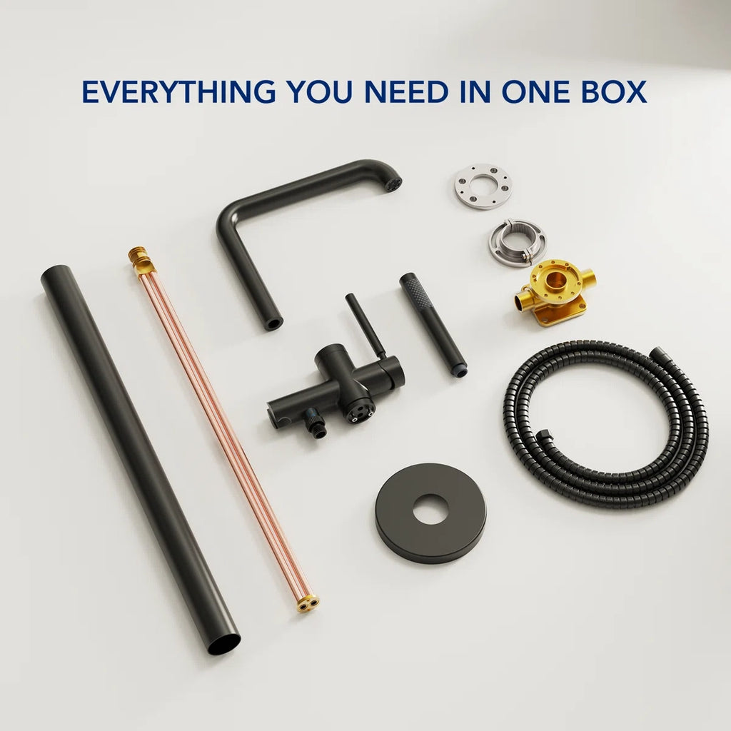 Single Handle Freestanding Tub Filler with Diverter LP900-YG - Matte Black