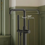 Single Handle Freestanding Tub Filler with Diverter LP900-YG - Matte Black