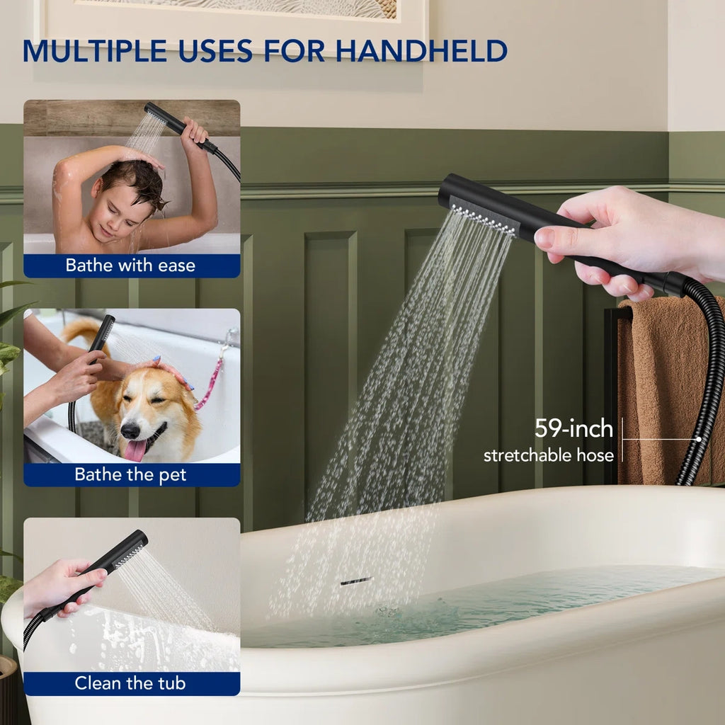 Single Handle Freestanding Tub Filler with Diverter LP900-YG - Matte Black