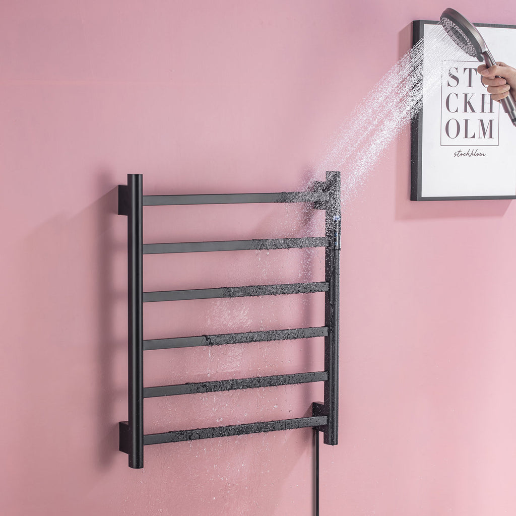 Traditional Towel Rail Towel Warmer FK02 - Matte Black