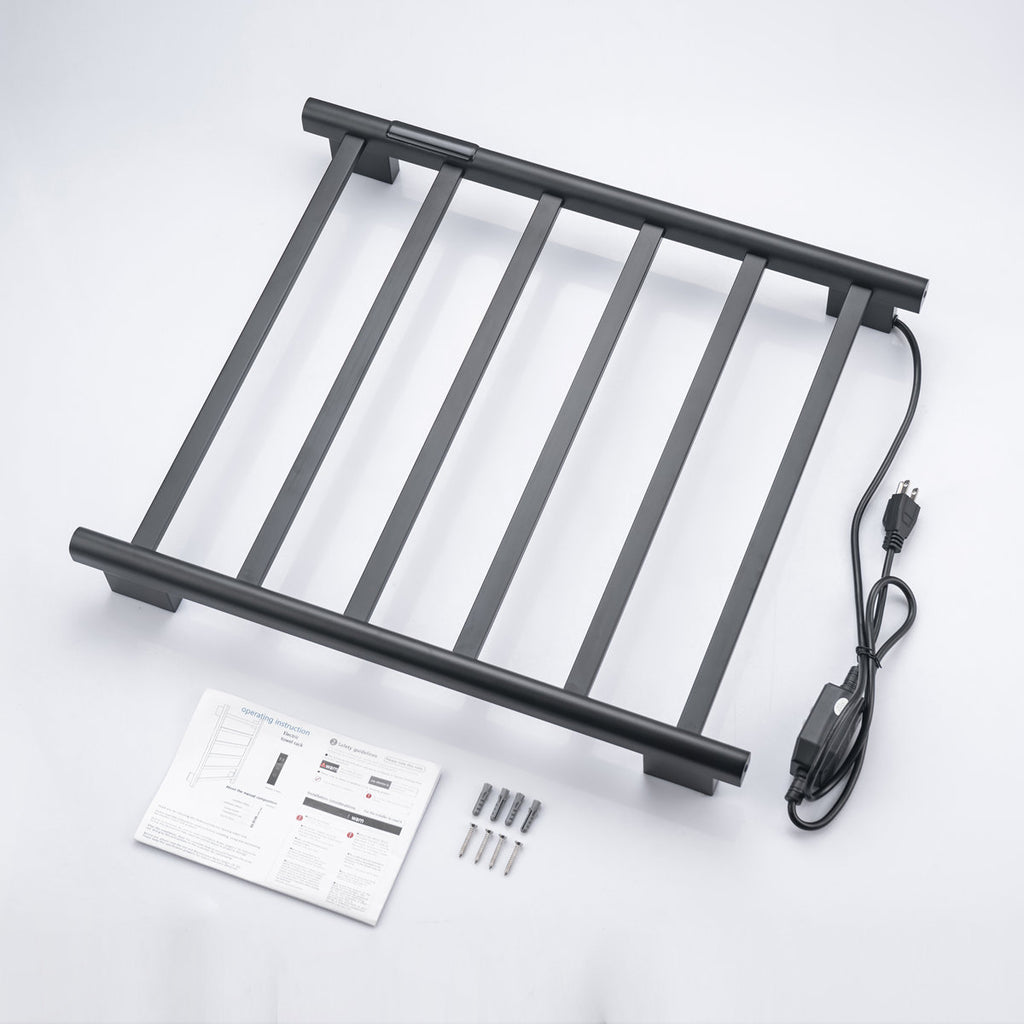 Traditional Towel Rail Towel Warmer FK02 - Matte Black
