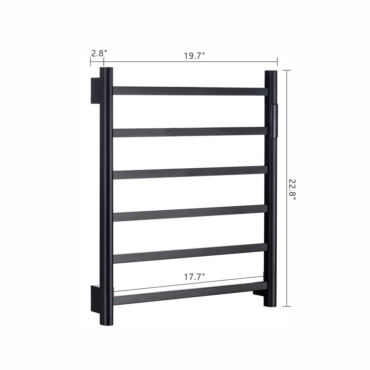 Traditional Towel Rail Towel Warmer FK02 - Matte Black