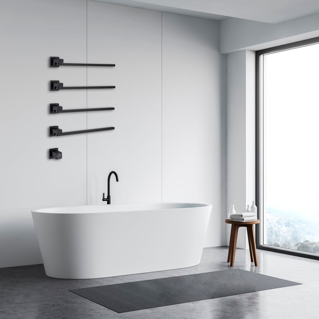 LPVLPV Traditional Towel Rail Towel Warmer FK015 - Black