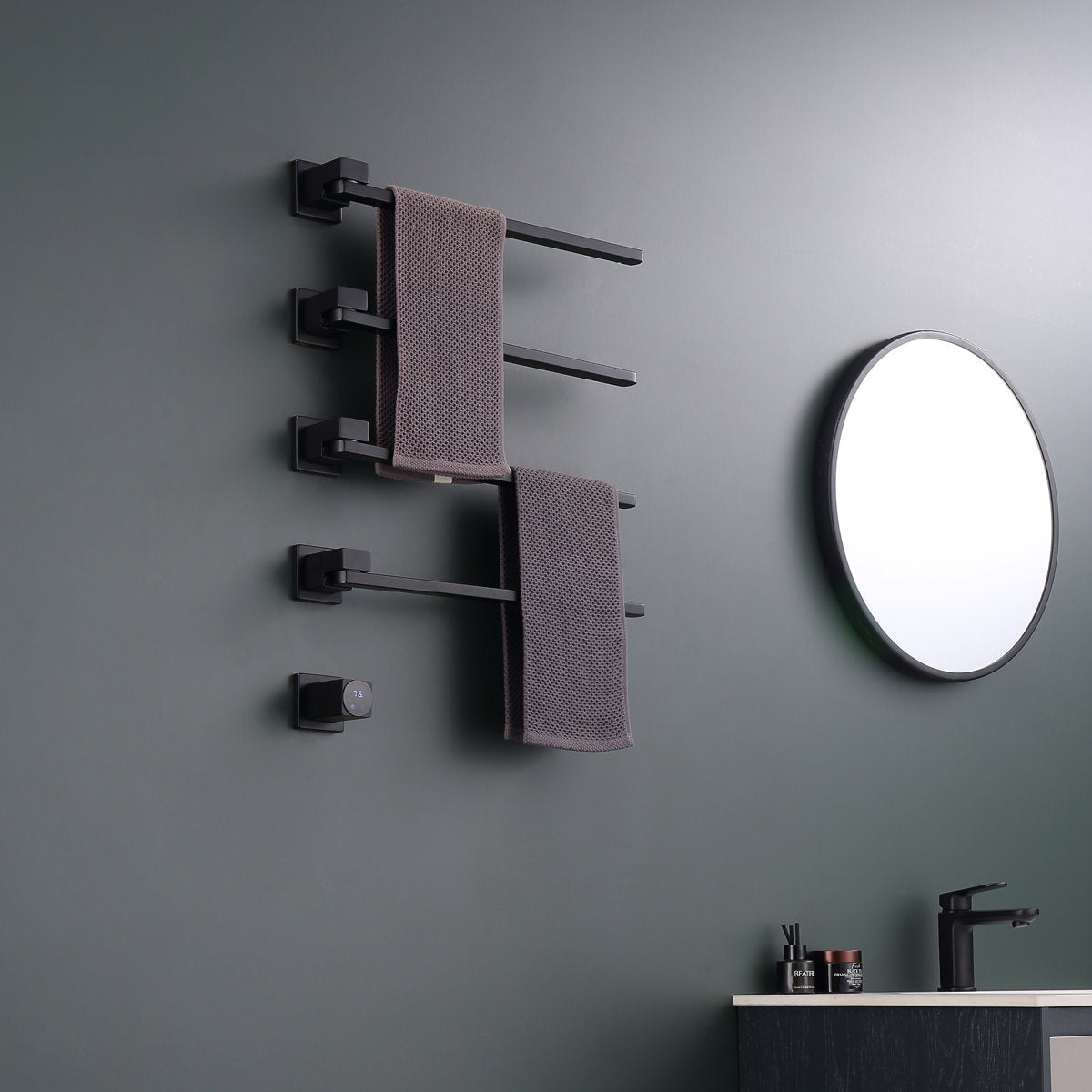 LPVLPV Traditional Towel Rail Towel Warmer FK015 - Black