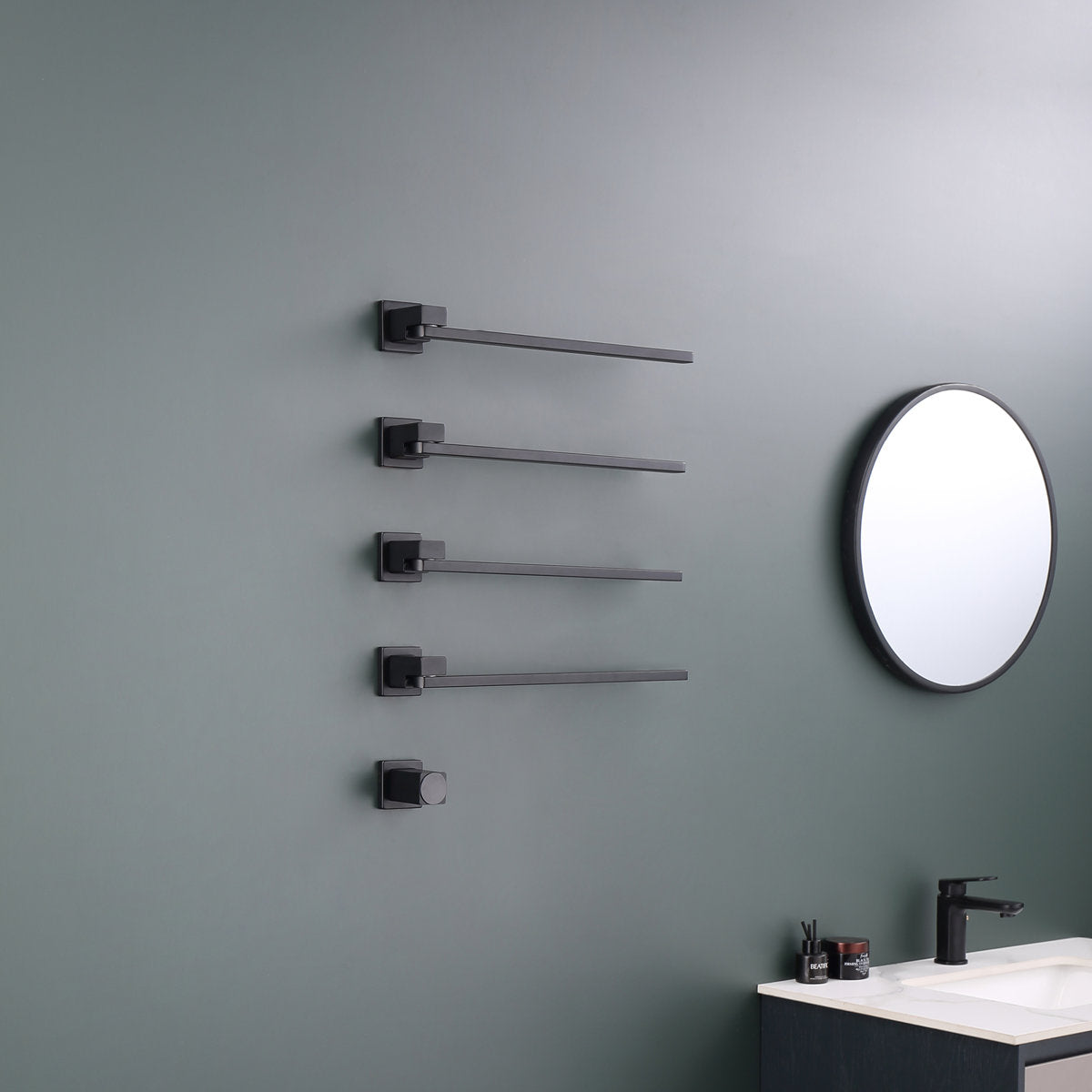 LPVLPV Traditional Towel Rail Towel Warmer FK015 - Black