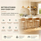 Contemporary Commercial-Style 2-Function Single-Handle Pull-Down Kitchen Faucet with LED Base LP33412098-CF - Brushed Gold